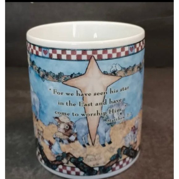 2007 Shelly Rasche Ceramic Mug Item 17722 “Come Let Us Adore Him” Divinity - Picture 5 of 6